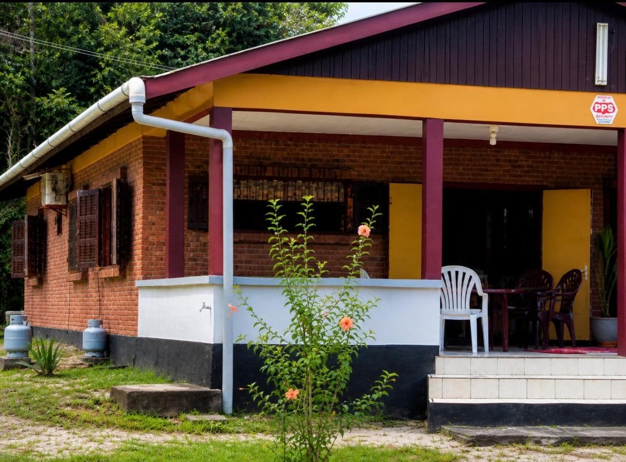 Front of the house with covered porch